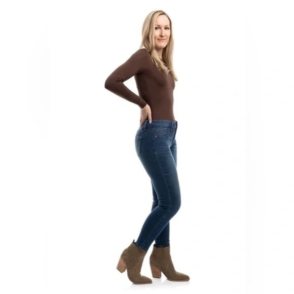 1822 Size 6P Butter Denim Ankle Skinny Jeans - Picture 1 of 8